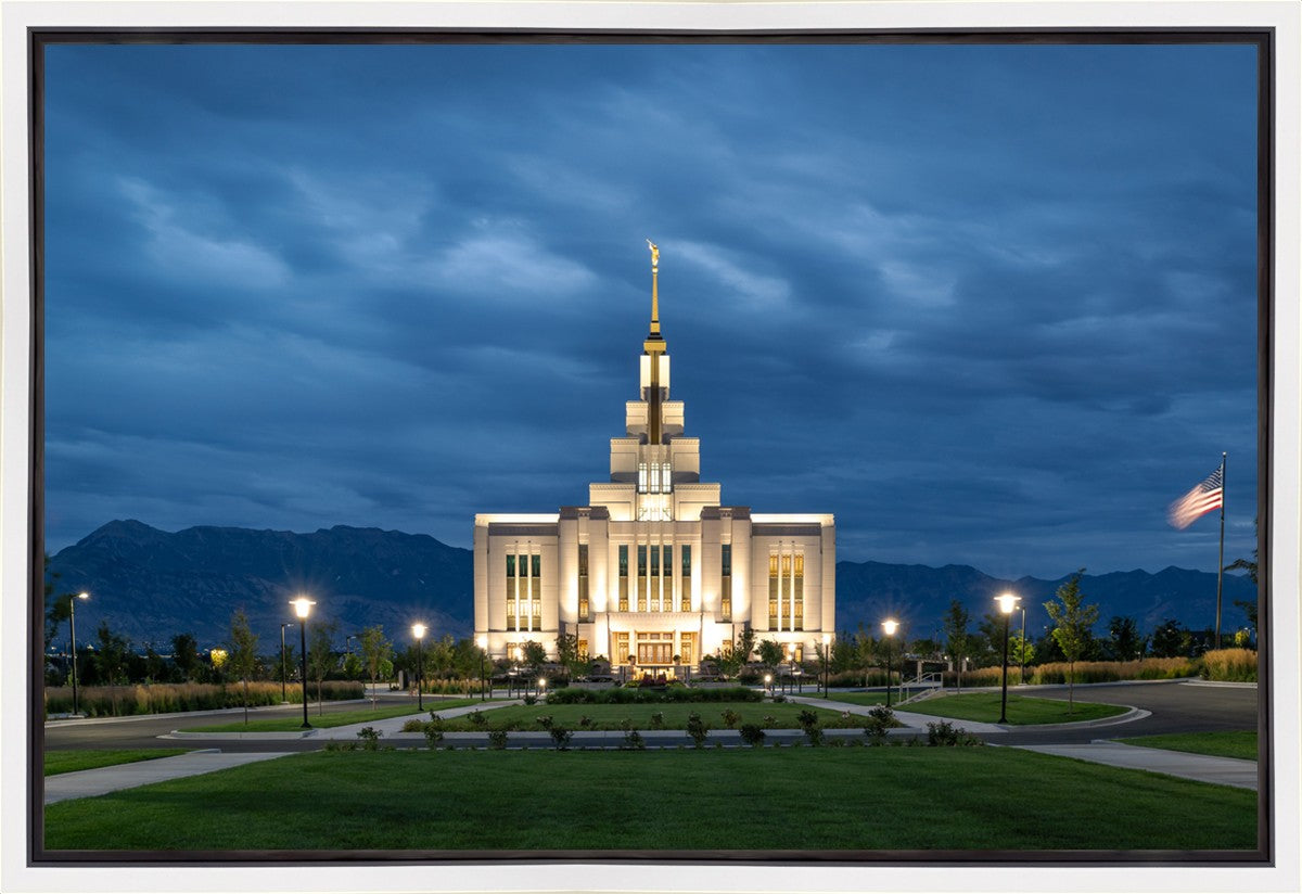 Saratoga Springs Utah Blue Night