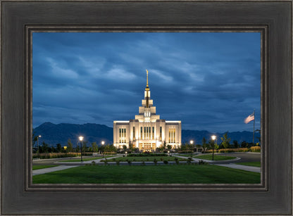 Saratoga Springs Utah Blue Night