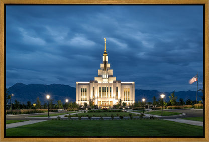 Saratoga Springs Utah Blue Night