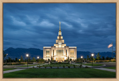 Saratoga Springs Utah Blue Night