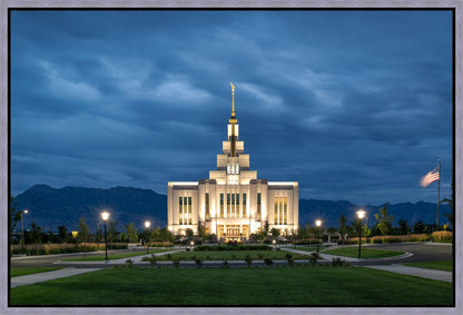 Saratoga Springs Utah Blue Night