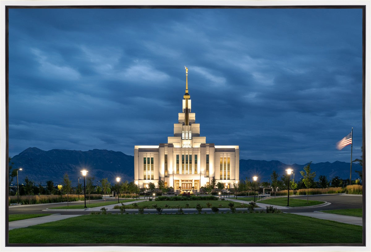 Saratoga Springs Utah Blue Night