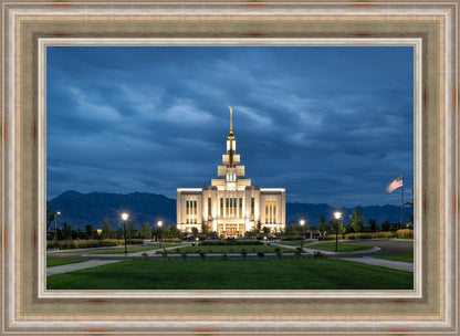 Saratoga Springs Utah Blue Night