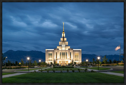 Saratoga Springs Utah Blue Night