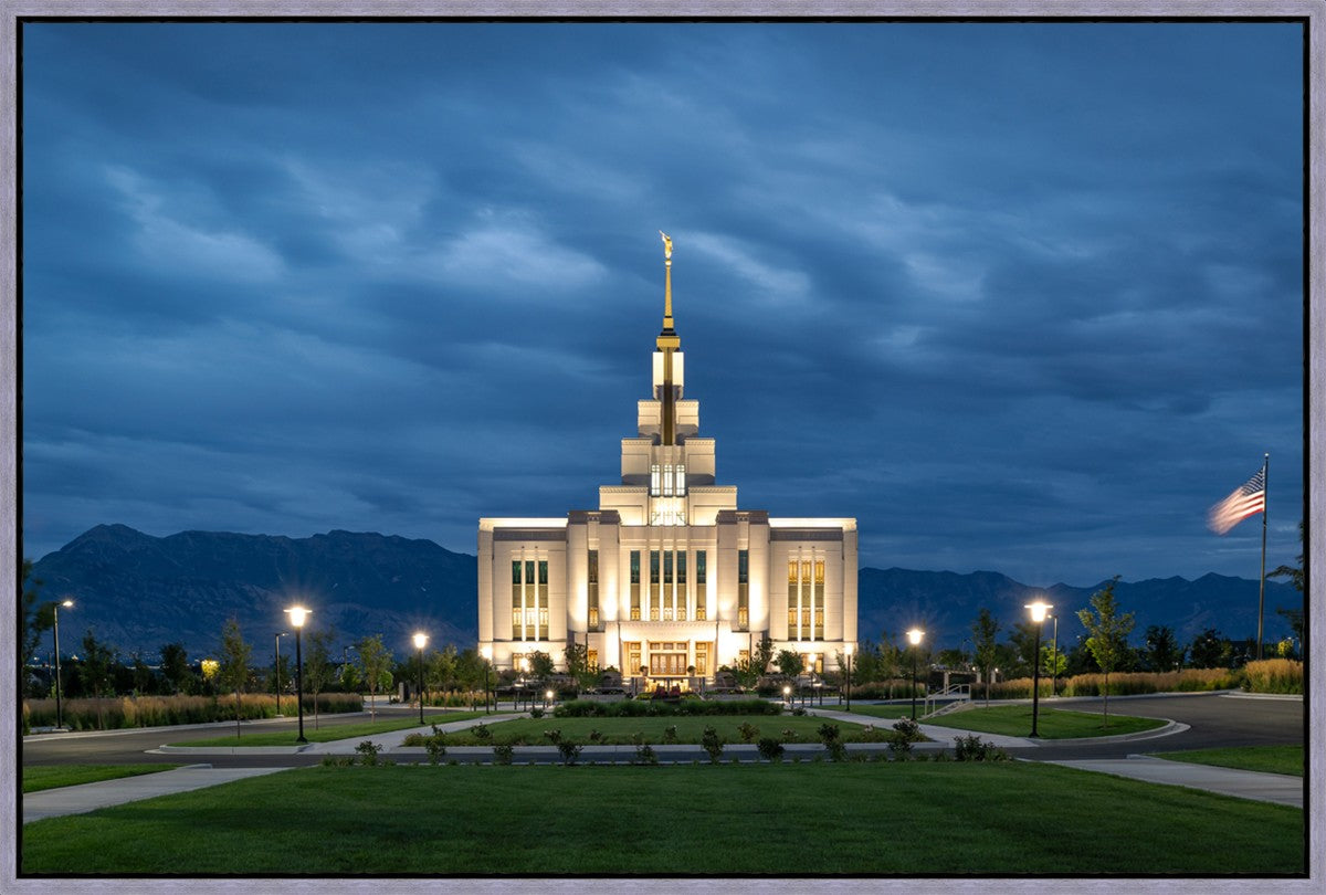 Saratoga Springs Utah Blue Night