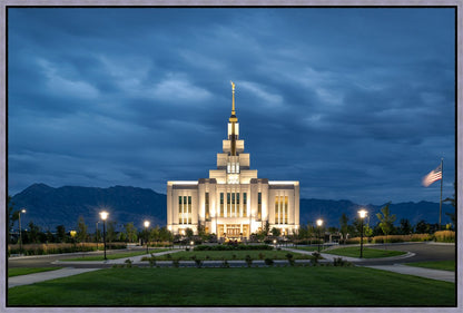 Saratoga Springs Utah Blue Night