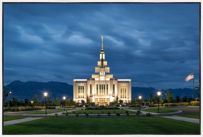 Saratoga Springs Utah Blue Night