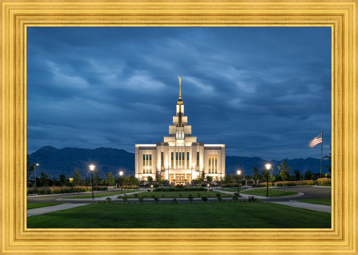 Saratoga Springs Utah Blue Night