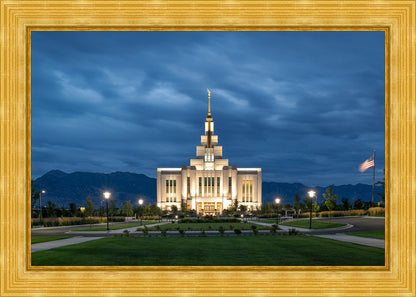 Saratoga Springs Utah Blue Night