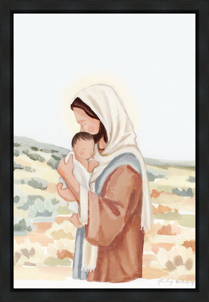 The Saviors Love - Black Hair Gallery Wrap