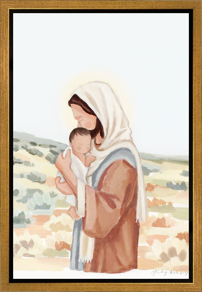 The Saviors Love - Black Hair Gallery Wrap