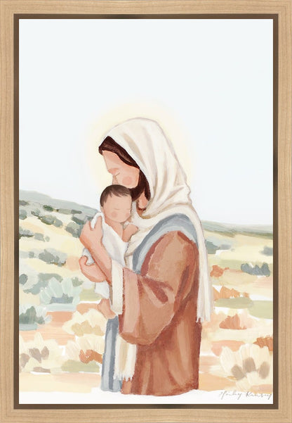 The Saviors Love - Black Hair Gallery Wrap