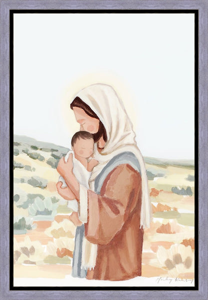 The Saviors Love - Black Hair Gallery Wrap