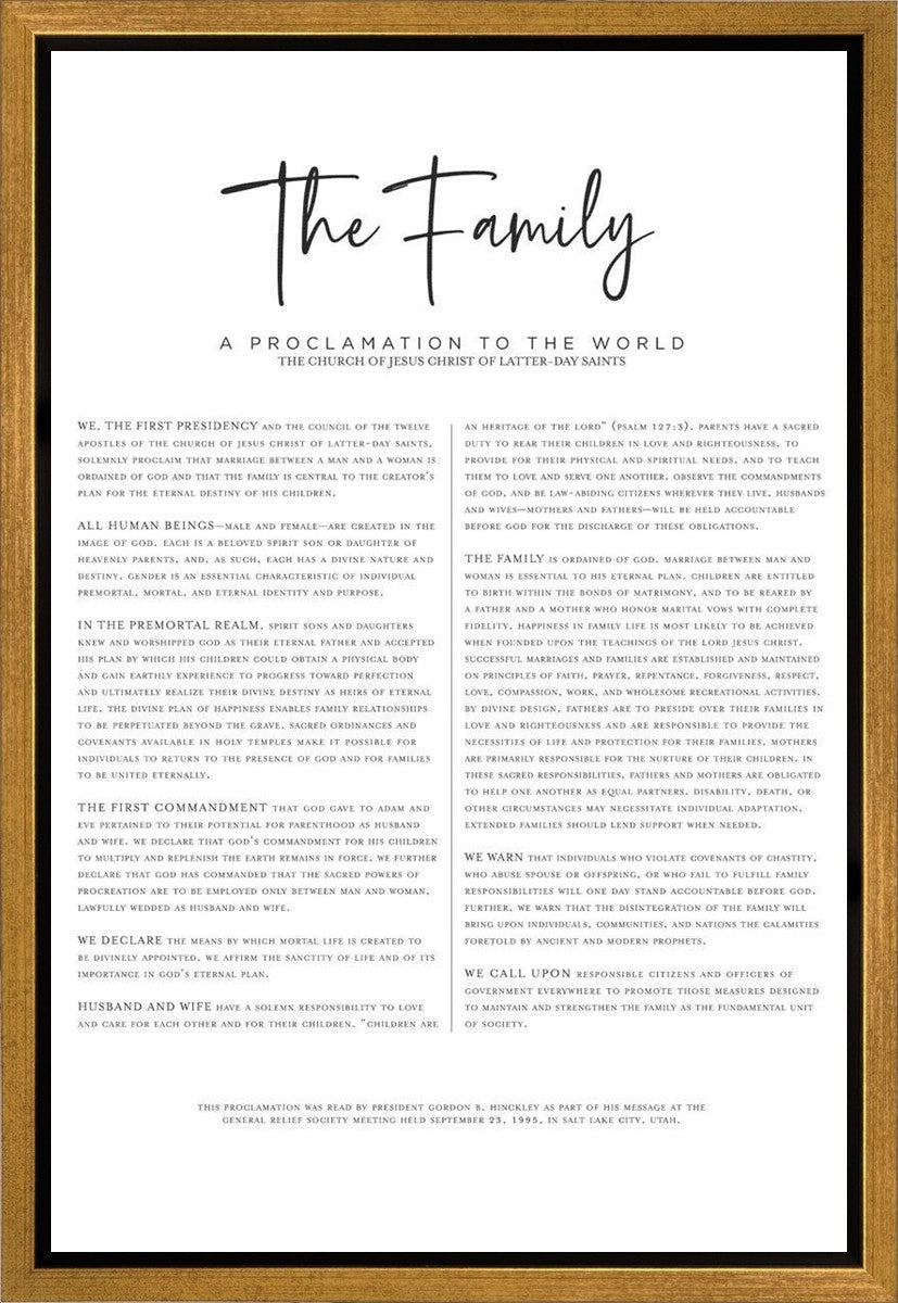 The Proclamation To The Family