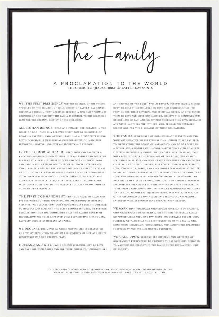 The Proclamation To The Family