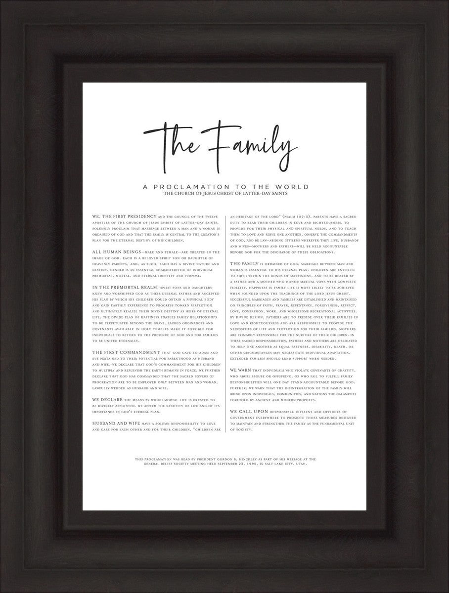 The Proclamation To The Family