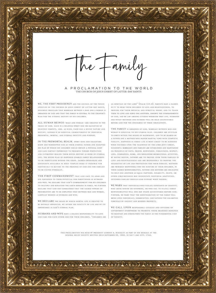 The Proclamation To The Family