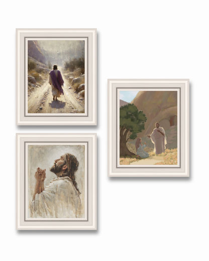 Holy Week 11 X 14 Framed Set 3