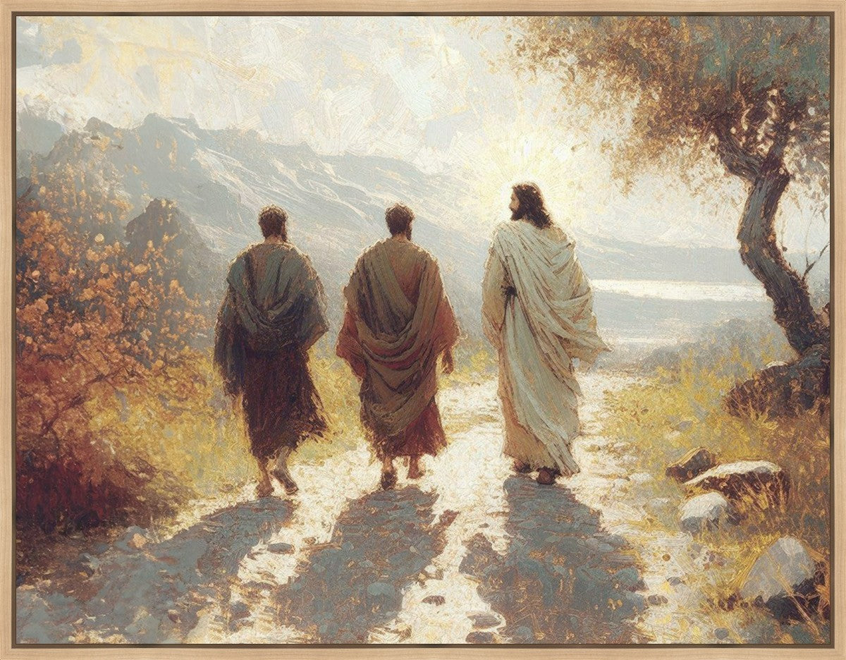 Jesus Went With Them Large Wall Art Gallery Wrap
