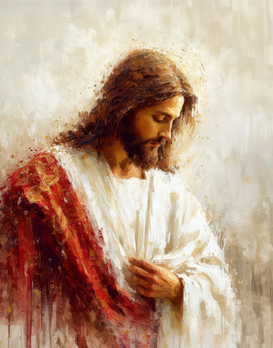Christ in Red Robes by Justin & Anna Culebro – LDSArt.com