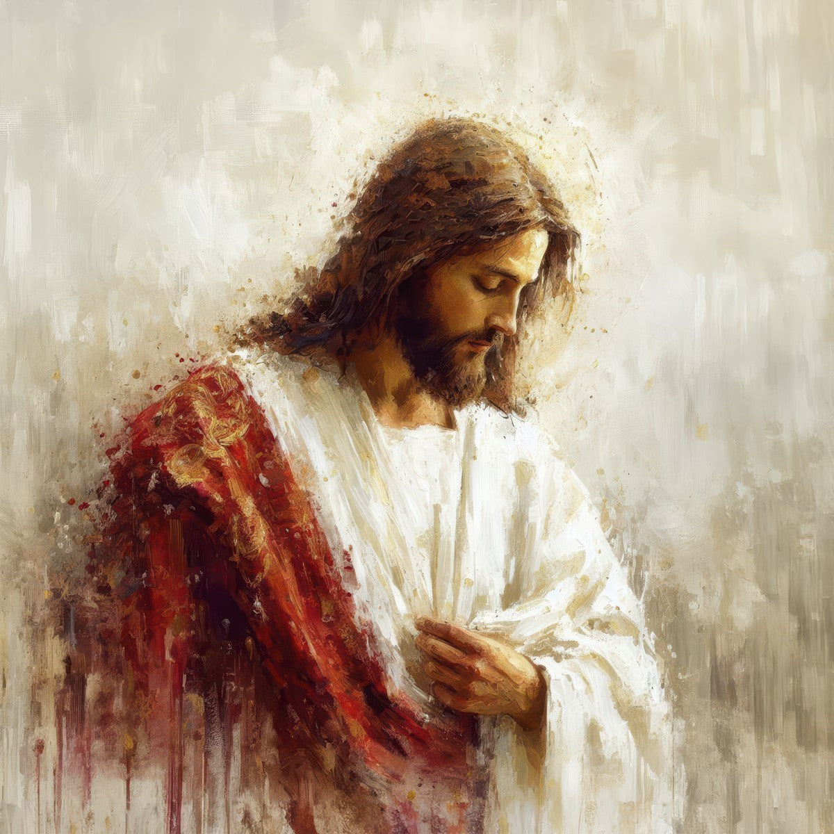 Christ in Red Robes Gallery Wrap