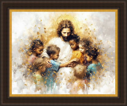 Become Like Little Children Large Wall Art