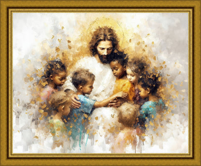 Become Like Little Children Large Wall Art