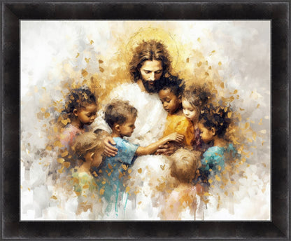 Become Like Little Children Large Wall Art