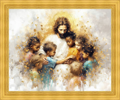 Become Like Little Children Large Wall Art