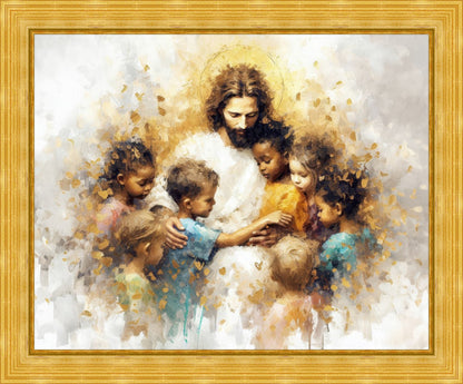 Become Like Little Children Large Wall Art