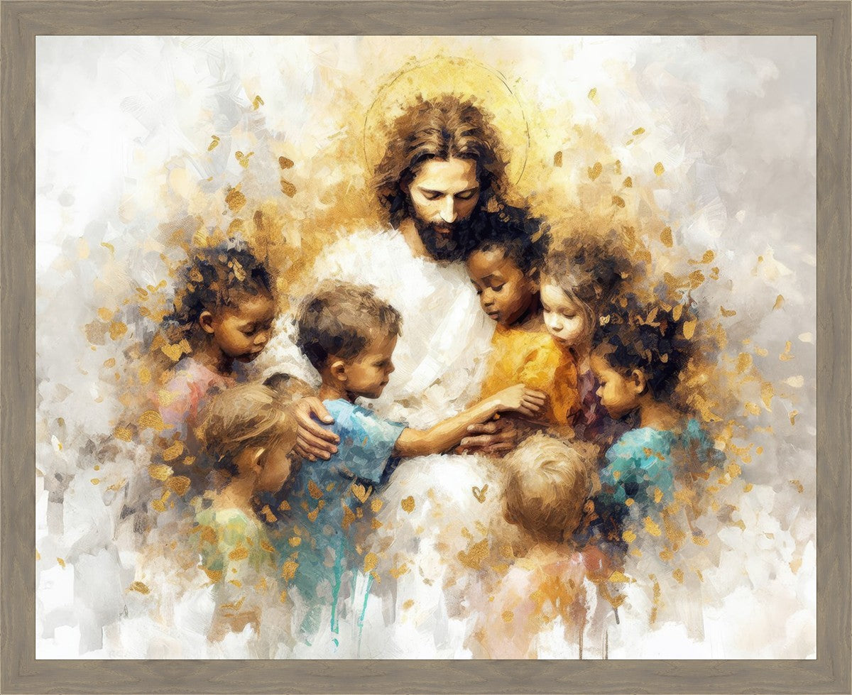 Become Like Little Children Large Wall Art