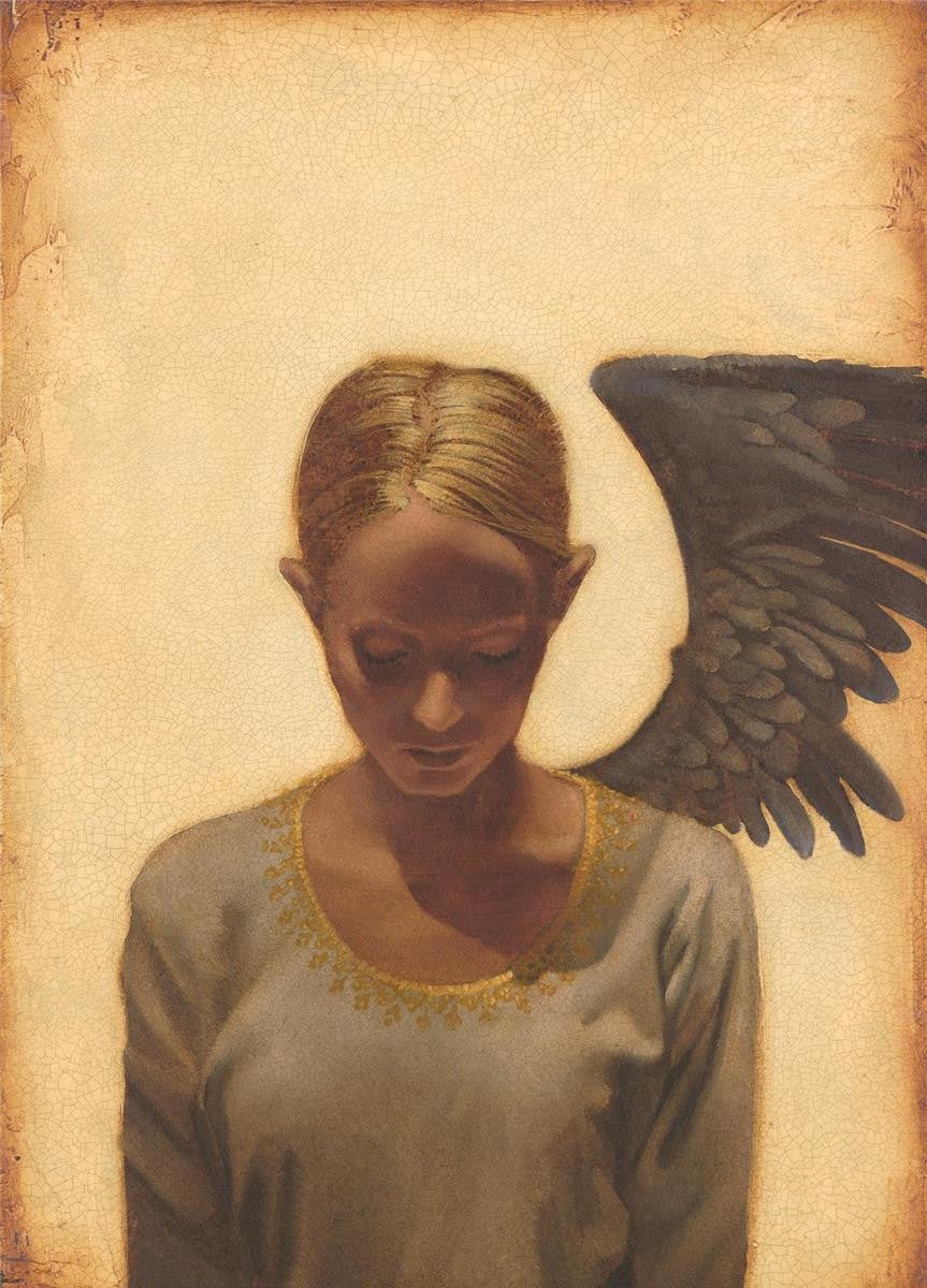 Sleeper Lost In Dreams by James Christensen angel with one wing