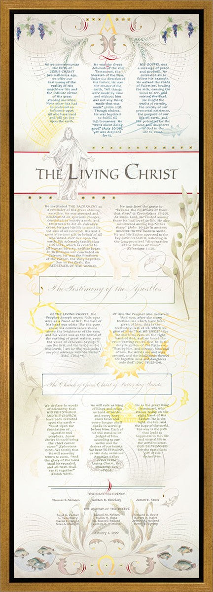 The Living Christ presented via the Art of Beautiful Writing