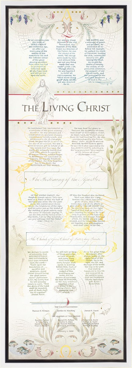 The Living Christ presented via the Art of Beautiful Writing