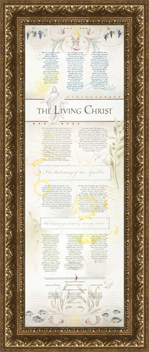 The Living Christ presented via the Art of Beautiful Writing