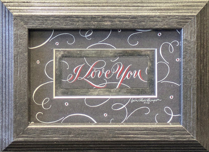 I Love You - Black Original Artwork