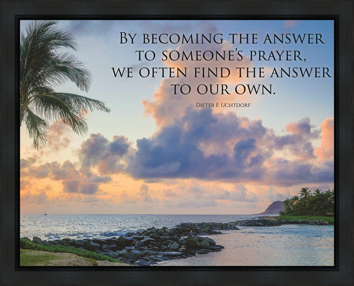 Becoming the Answer Motivisional Poster