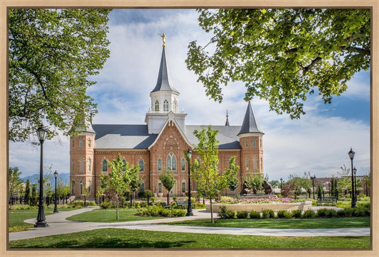 Provo City Center Temple Sacred Gardens Gallery Wrap