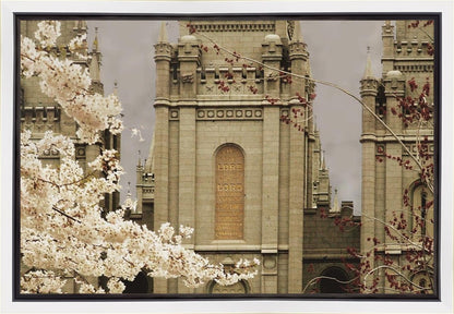 Salt Lake City Temple The Promise Sepia Gallery Wrap