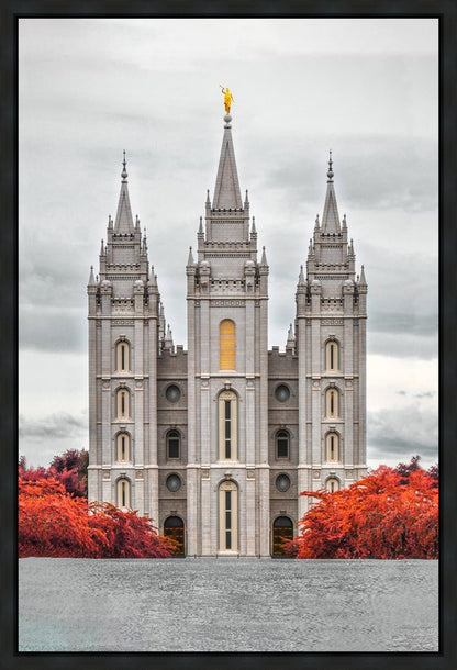 Salt Lake City Temple Autumn's Glory Gallery Wrap