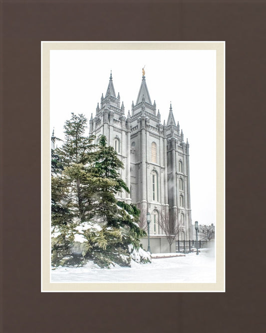 Salt Lake City Temple Evergreen Christmas