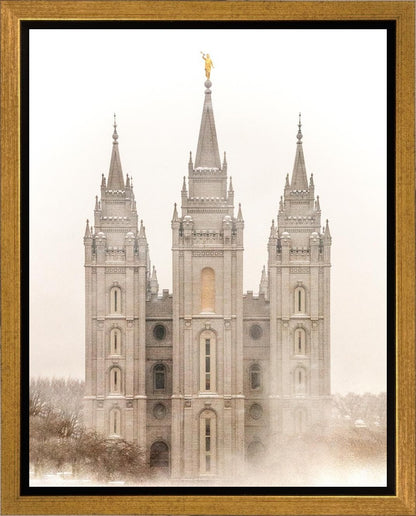 Salt Lake City Temple Quiet Misty Morning Gallery Wrap