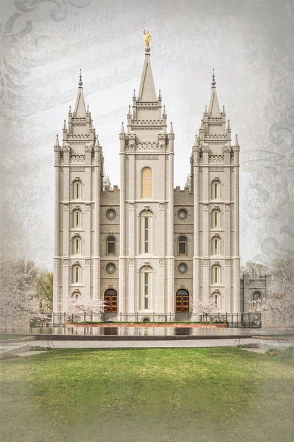 Salt Lake City Temple The Spirit Of God Gallery Wrap