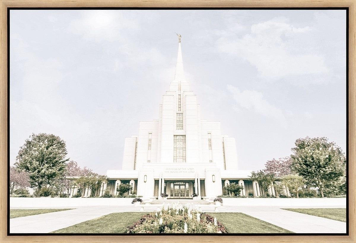 Sweet is The Work Rexburg Idaho Temple Gallery Wrap