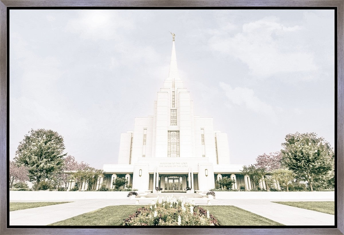 Sweet is The Work Rexburg Idaho Temple Gallery Wrap
