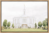 Sweet is The Work Pocatello Idaho Temple Gallery Wrap