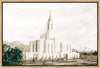 Sweet is The Work Orem Utah Temple Gallery Wrap