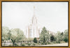 Sweet is The Work Oquirrh Mountain Utah Temple Gallery Wrap