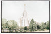 Sweet is The Work Oquirrh Mountain Utah Temple Gallery Wrap