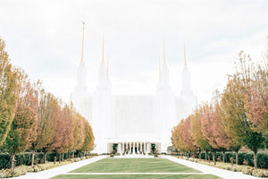 Sweet is The Work Washington DC Temple Large Wall Art